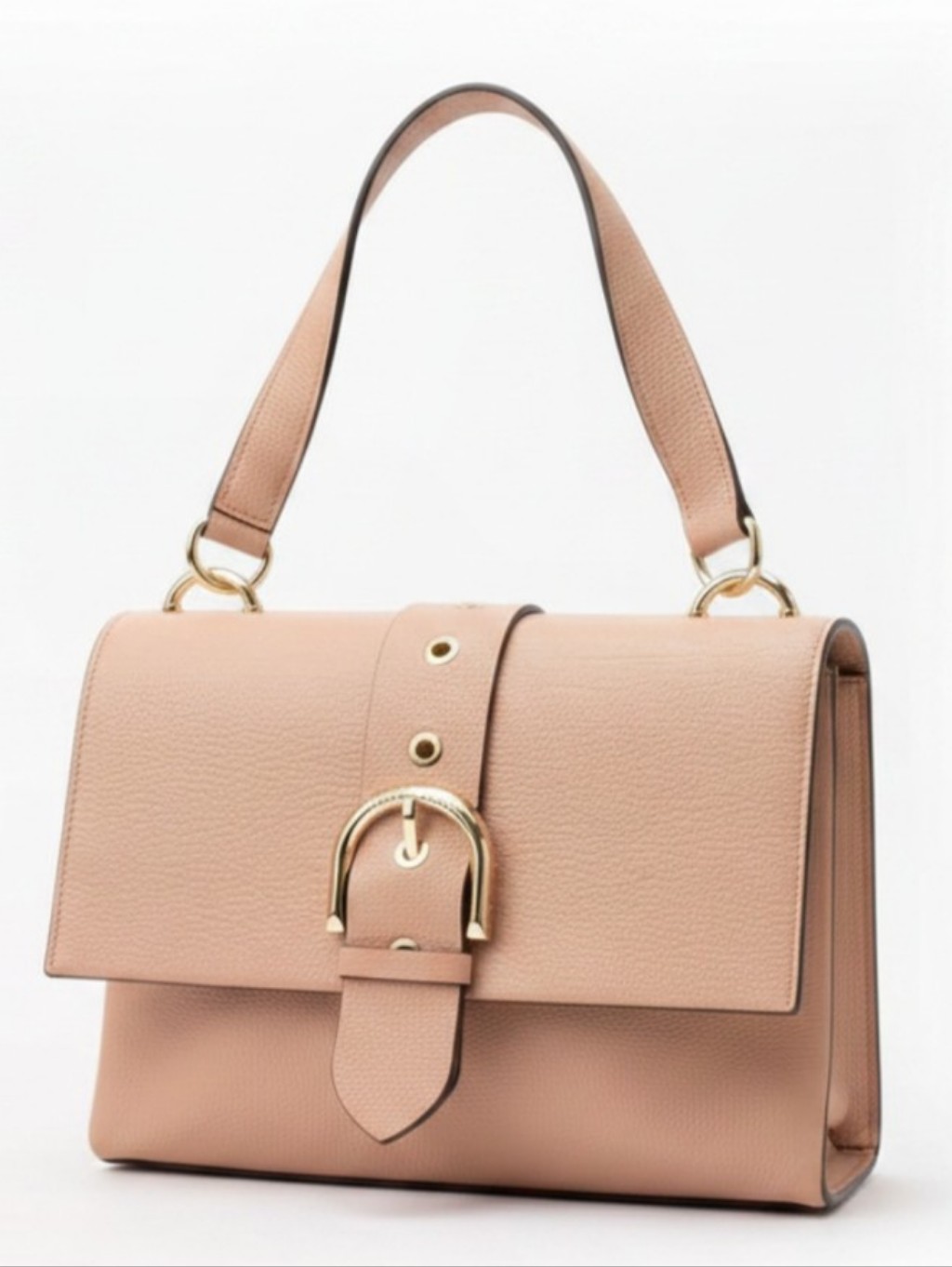 Henri Bendel Blush Nude Structured Satchel Crossbody Chain Bag Nwt